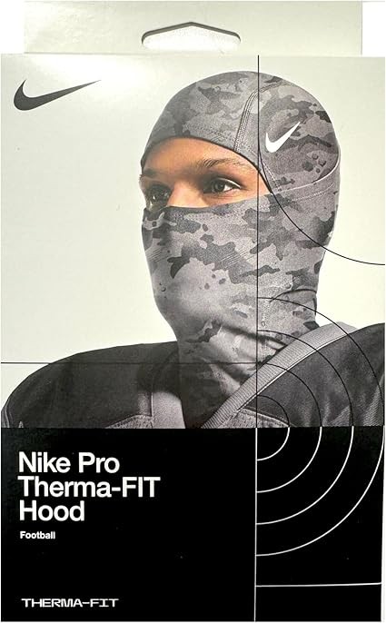 Nike Pro Therma-Fit Hyperwarm Hood, Balaclava (Grey Camo) - Unisex